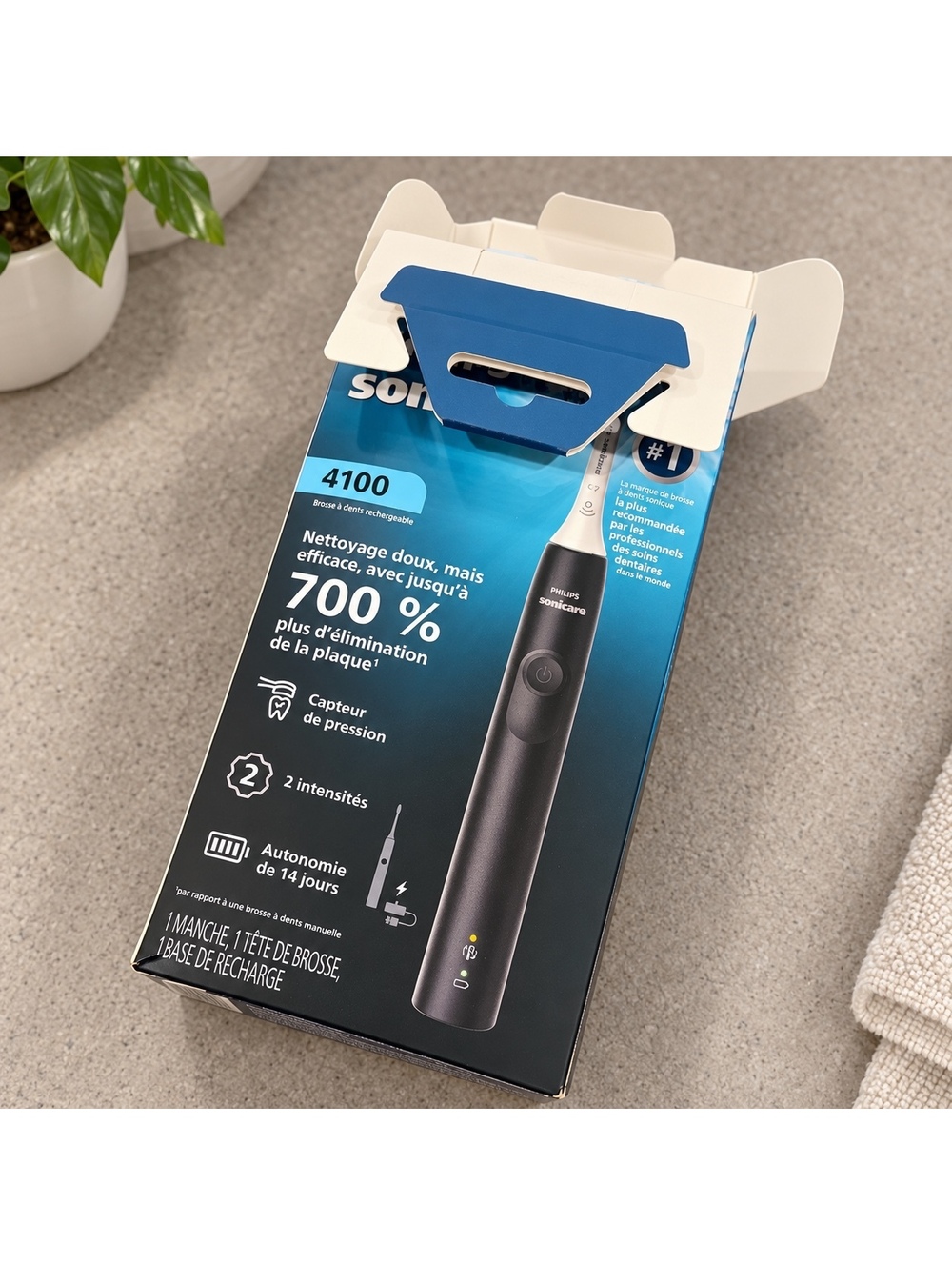 Philips Sonicare 4100 Rechargeable Electric Toothbrush Black